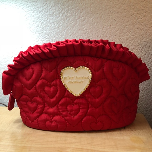 BETSEY JOHNSON Handbags - BTSEY JOHNSON 🔥 red hot make up bag or clutch